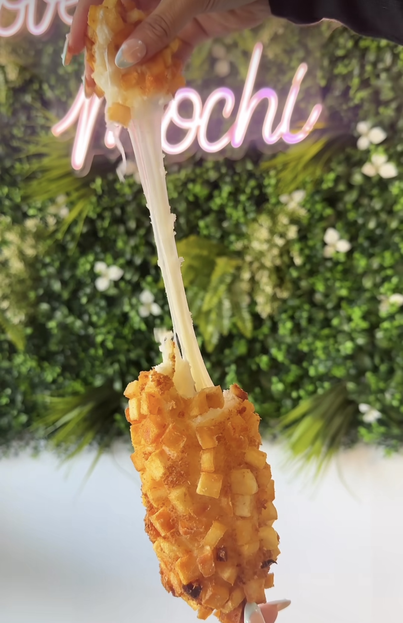 Korean Corndog mochi donut